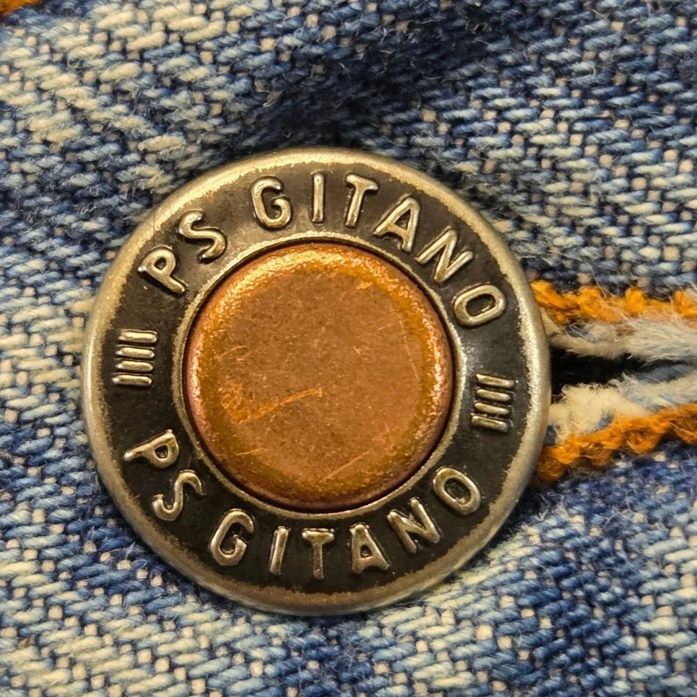 Vintage PS Gitano Jeans High Waist Tapered Leg‎ Denim Blue Womens 34x27